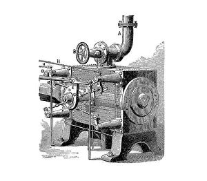 19th century steam engines, cock control