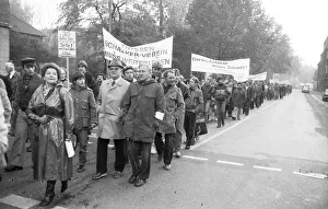 2000 steelworkers and their relatives demonstrated out of concern for their jobs at the Schalker Verein (Thyssen AG)
