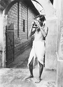 25 year old Satyan at Udupi in Karnatka, India, 1948, Asia