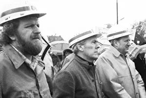 3000 steelworkers at the Peine-Salzgitter steelworks took to the streets in 1982 to protest out of concern for their