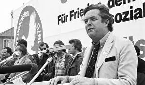 More than 40, 000 supporters of the peace movement gathered in Bonn on 22 May 1976 for a demonstration in favour of