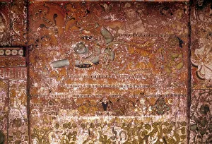 400 years old murals in Panayannar kav Bhagawathy temple at Parumala near Mannar
