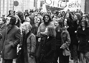 50, 000 students from all over Germany demonstrated in Bonn on 24 January 1974 against inflation