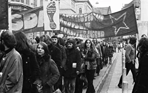 50, 000 students from all over Germany demonstrated in Bonn on 24 January 1974 against inflation