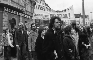 50, 000 students from all over Germany demonstrated in Bonn on 24 January 1974 against inflation