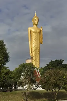Category Buddhism Prints: 60m high gilded Buddha statue Luang Phaw Dto in Wat Burapha Phiram