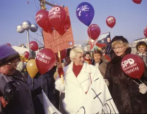 Here on 7 March 1987 for equality