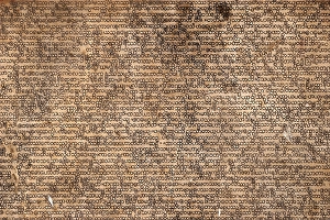 Category Buddhism Prints: One of the 729 marble slabs of the Tipitaka