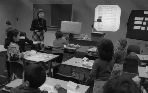 The 7th Interschool 80 education fair on 5 May 1980 in the Westfalenhalle Dortmund