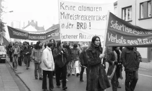 About 8, 000 young people, students and schoolchildren demonstrated against militarism