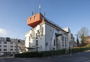 Aachen, KongressstraBe, converted high-rise bunker