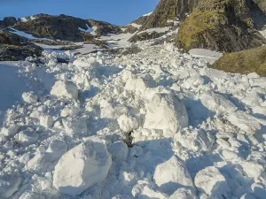Category Scandinavia Prints: Abandoned snow avalanche, Senja Island