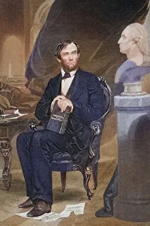 Abraham Lincoln 1809-65, 16th President of the United States 1861-65