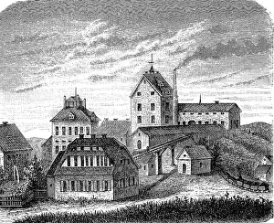 The Abraham Shaft near Freiberg in 1870