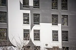 Abstract architectural elements in a major city