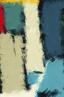 Abstract art brush strokes color blending template background