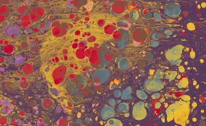 Abstract creative marbling pattern for fabric