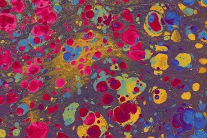 Abstract creative marbling pattern for fabric