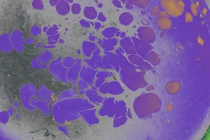 Abstract creative marbling pattern for fabric