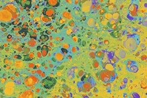 Abstract creative marbling pattern for fabric