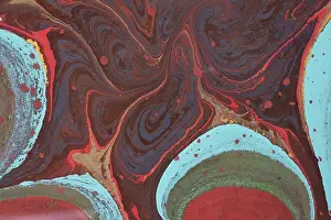 Abstract creative marbling pattern for fabric