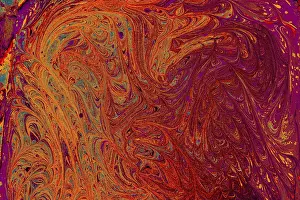Abstract creative marbling pattern for fabric