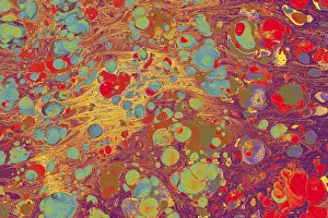Abstract creative marbling pattern for fabric