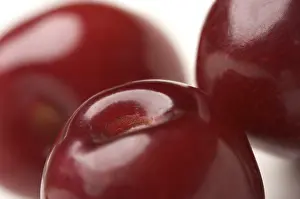 Abstract macro image of cherries