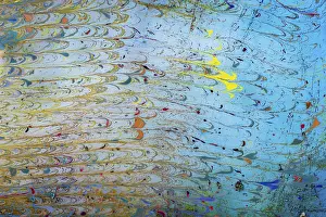Abstract marbling art patterns in paint as background