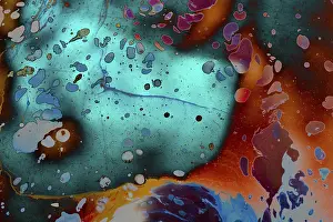 Abstract marbling art patterns in paint as background