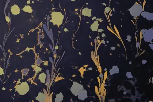 Abstract marbling floral pattern for fabric