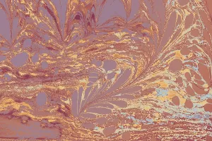 Abstract marbling floral pattern for fabric