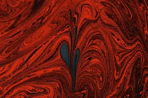 Abstract marbling floral pattern for fabric