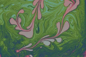 Abstract marbling floral pattern for fabric