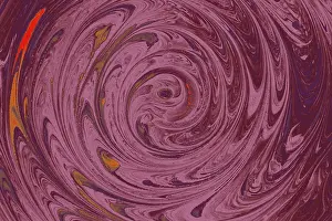 Abstract marbling floral pattern for fabric