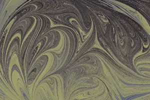 Abstract marbling floral pattern for fabric
