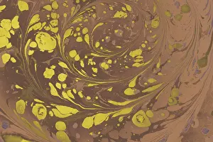 Abstract marbling floral pattern for fabric