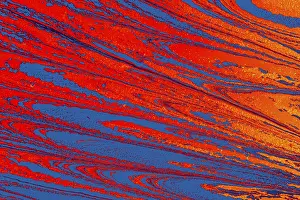 Abstract marbling floral pattern for fabric