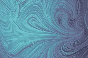 Abstract marbling floral pattern for fabric