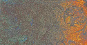 Abstract marbling floral pattern for fabric