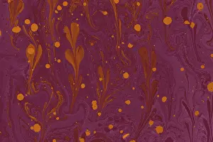 Abstract marbling floral pattern for fabric