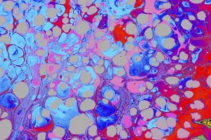 Abstract marbling pattern for fabric