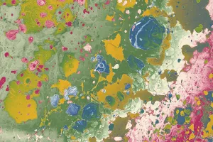Abstract marbling pattern for fabric