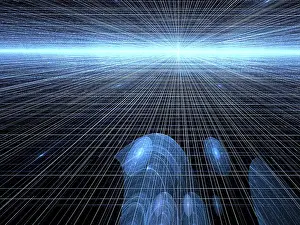 Abstract tech background - computer-generated image