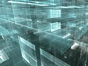 Abstract technology background - computer-generated image