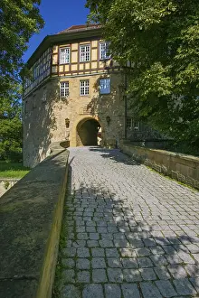 Access to the moated castle Sachsenheim