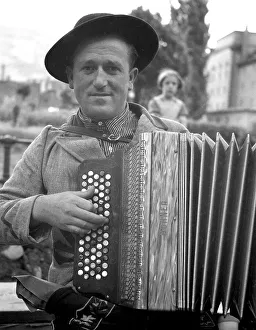 Accordionist, Freiburg and surroundings ca