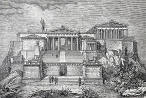 Acropolis, reconstruction from the 19th Century