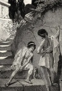 ACT II, SCENE I. Orestes and Pylades