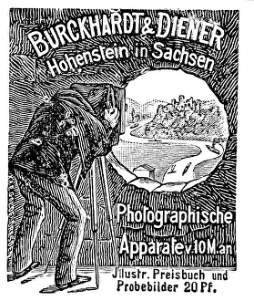 Advertisement of the company Burckhardt und Diener
